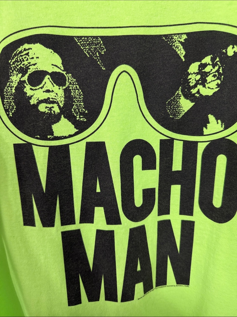 American Classics Neon Green 'Macho Man' Graphic Tank - Picture 5 of 6